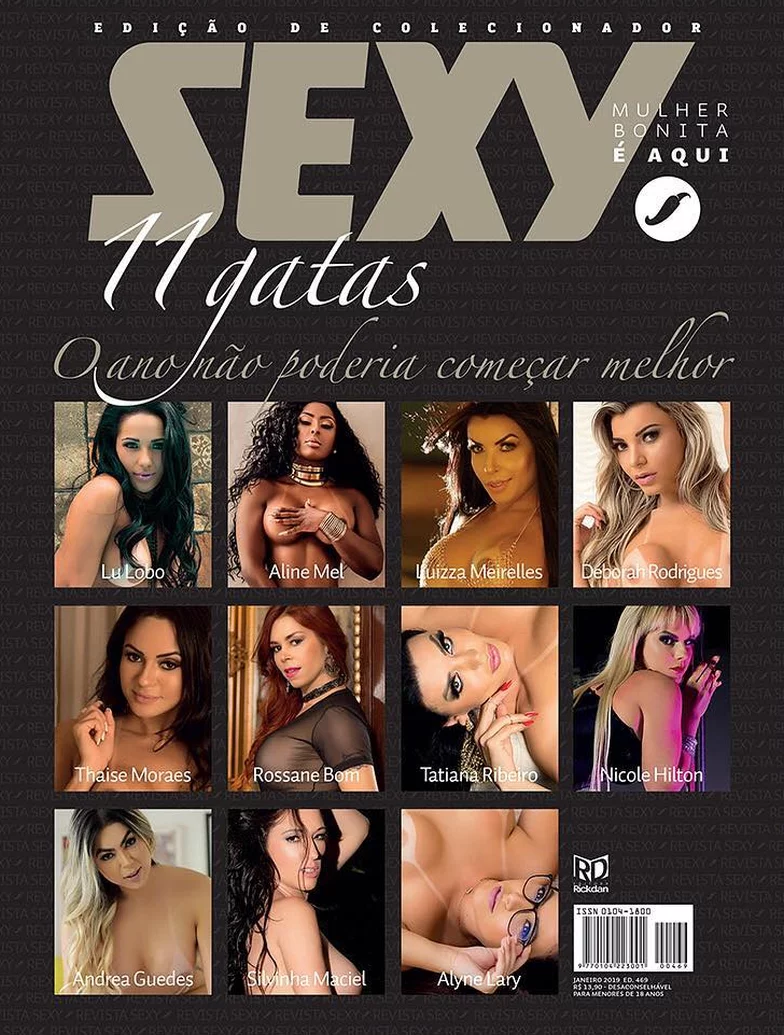 11 gatas peladas revista sexy janeiro 2019