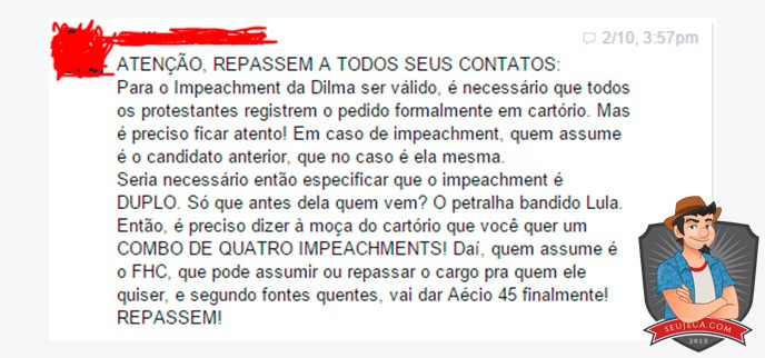 um combo de quatro impeachment