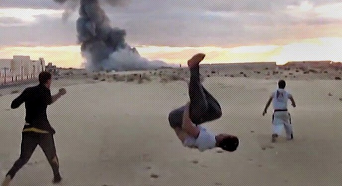 parkour na faixa de gaza