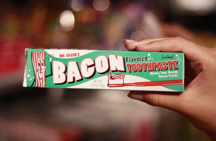 produtos bizarros feitos com bacon