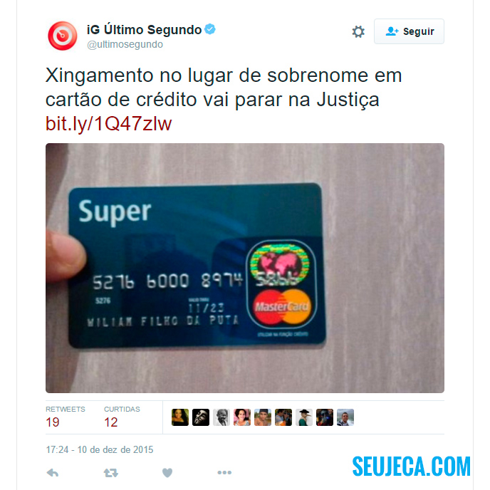 cartão de crédito personalizado