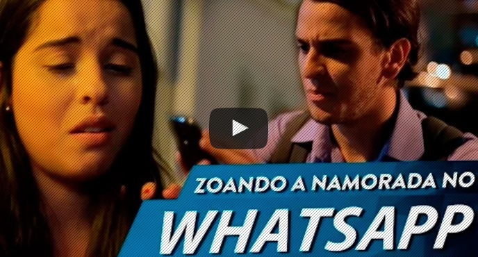 zoando a namorada no whatsapp - seu jeca