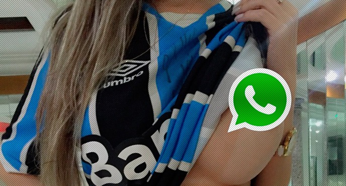 Torcedora gremista gostosa nua no WhatsApp