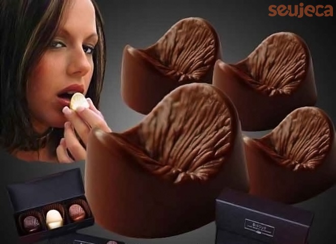 chocolate em forma de anus