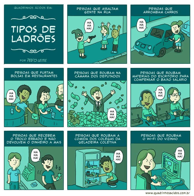 tipos de ladrões